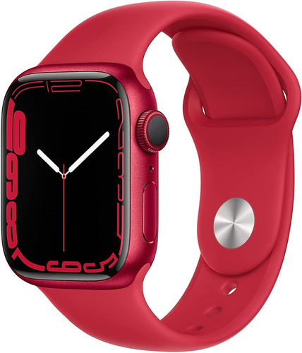 Apple Watch Series 7 45 Aluminio Red Sport Band Gps