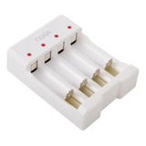 Cargador Usb Para 4 Pilas Recargables Aa + Aaa