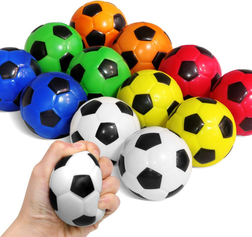 Pelota Antiestres Futbol X12 Fiesta Sorpresas Rehabilitacion