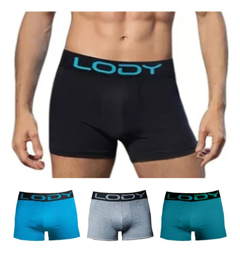 Pack X3 Boxer Lody Men Liso 742