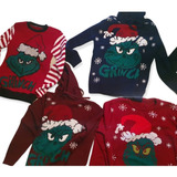 Sueter Navideño Ugly Sweaters Grinch Niños O Adultos + Envio