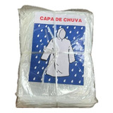 Kit 100 Capa De Chuva Descartável Transparente Incolor Unise