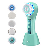 Cepillo Electrico Recargable De Limpieza Facial Color Menta