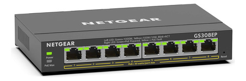 Conmutador Netgear Poe Gigabit Ethernet Plus De 8 Puertos (g