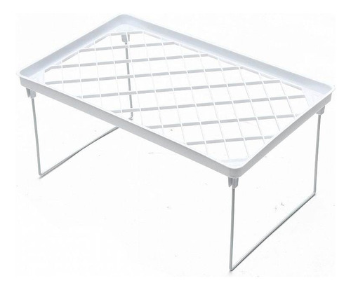 Organizador Estante Alacena Grande Blanco Apilable Cocina