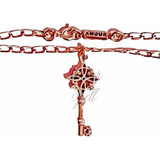 Pulsera Con Llave De La Suerte O Nudode Brujas,plata.925rosa