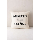 Almohadon Decorativo Frases 50x50 Decorar Funda + Relleno