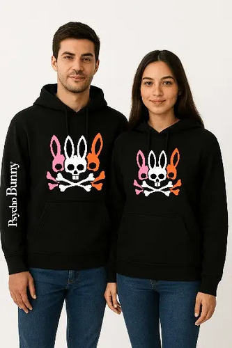 Sudadera Psycho Bunny Brilla En La Obscuridad Combo 2 Pz.