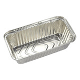 Molde Para Panque De Aluminio Con Tapa Desechable 50 Pzas