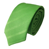 Corbata Verde Limón Labrado Clásicas (anchas)