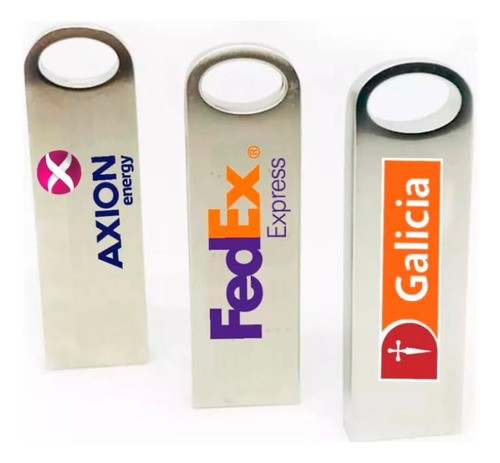 Pendrive Tarjeta Metal 4 Gb Personalizado Logo.