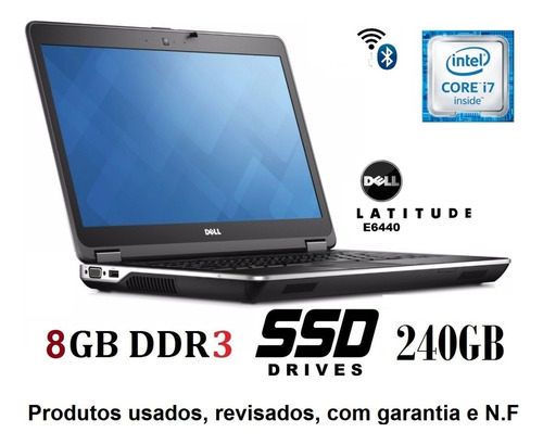 Notebook Dell I7 8gb Ssd Promoção E Garantia 12x