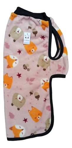 Polar Soft Estampado Chaleco Capa Buzo Perro Mascota Talle10