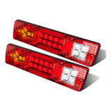 2pcs Coche 19 Led Luz Trasera Impermeable Remolque Camión Tu