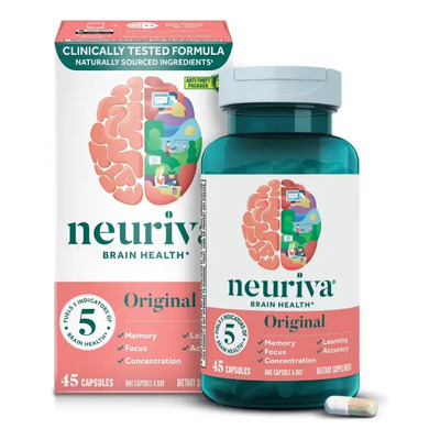 Neuriva Brain Health 45 Cápsulas Memoria Concentracion Sin Sabor