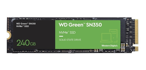 Disco Solido Ssd M.2 240g Sn350 Nvme Wd Green Pcie