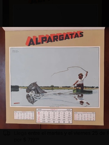 Almanaque Original Molina Campos Abril 1940