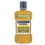 Listerine Enjuague Bucal Antiséptico, Original, 1 L - 2 Piez