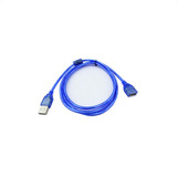 Cable Alargador Usb 2.0 Extensión Con Filtro M H 1.5 Mts Color Azul