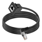 Cable Ethernet Cat5e/5 De Ángulo Ascendente, Rj45 De 90 Grad