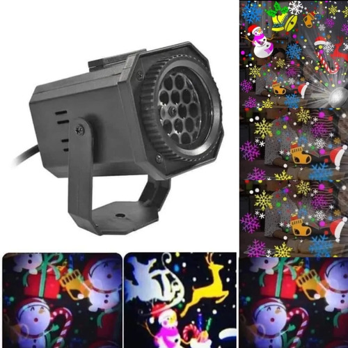 Proyector Luces Led Navidad Decorativo Navideño A Todo Color