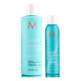 Set De Champú Y Spray Para Texturas Moroccanoil Moisture Rep