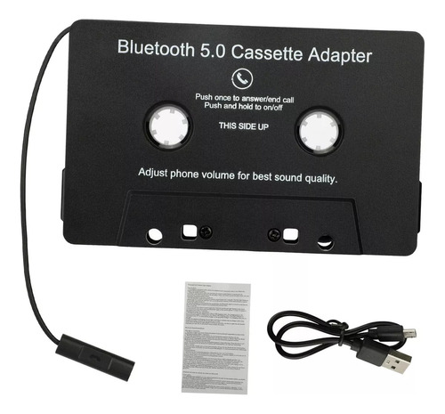 Adaptador De Casete A Auxiliar Con Batería Incorporada Para