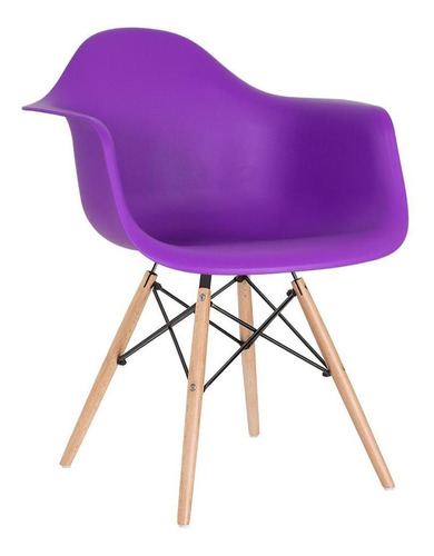 Cadeira Charles Eames Wood Daw Com Braços  Design Av