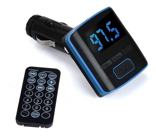 Transmisor Bluetooth Fm Auto Coche Cargador Usb Manos Libres