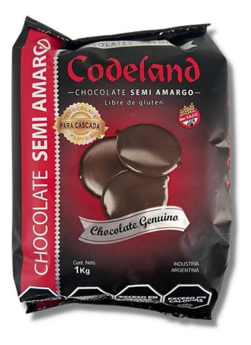 Chocolate Para Cascada Codeland Semi Amargo X 1 Kg