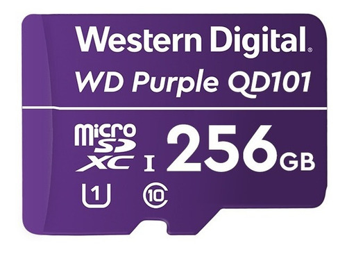 Cartão Memória Microsd Wd Purple 256gb Ideal Câmeras Ip S/j
