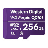 Cartão Memória Microsd Wd Purple 256gb Ideal Câmeras Ip