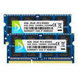 Ram Duomeiqi De 8 Gb (2 X 4 Gb) Ddr3, 1066 Mhz, Sodimm