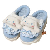 Pantuflas Cinnamoroll Felpa Chiporro Invierno Kawaii Regalo