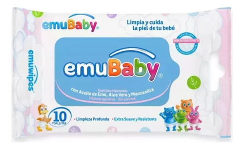 Toallas Húmedas Emubaby Pack 3 Bolsitas De 10uds C/u