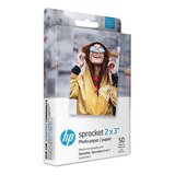 Papel De Fotos Hp Sprocket - 50 Hojas Zink 2x3