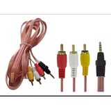 Cable Adaptador Rca Macho Por Estereo Auxiliar Macho 3x1 