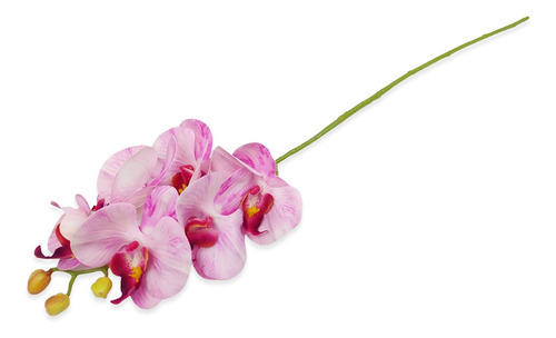 Haste De Orquídea Artificial Decoração Realista Flor 70cm