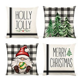 Fundas De Almohada De Navidad 18x18, Cojines Decorativo...