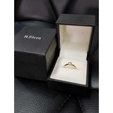 Anillo De Compromiso H Stern Oro Blanco 18k Diamante .23 Ct