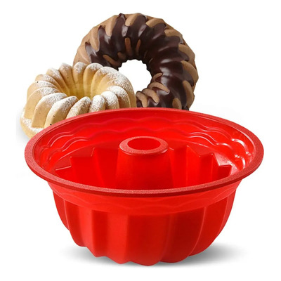 Molde Para Hornear Bundt En Silicona, Bandeja De 24 Cm | Envío gratis