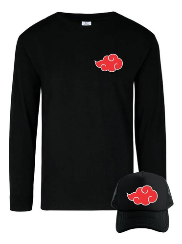 Camiseta Nubes Akatsuki Camibuso Obsequio Gorra Xgtx