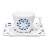 Kit 12 Xícara Café Cafézinho 75ml Babet Porcelana Oxford