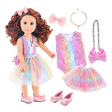 Muñeca Americana Zita Element 18 Ropa Y Accesorios Para Mu