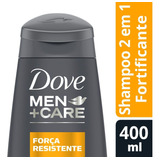 Shampoo 2 Em 1  Men Care Força Resistente Frasco 400ml Dove