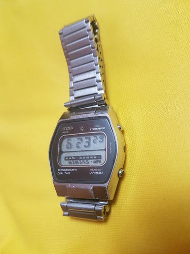 Reloj De Pulsera Vintage Citizen Chronograph Dual Time