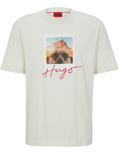 Playera Para Hombre Hugo Relaxed Fit Estilo Casual