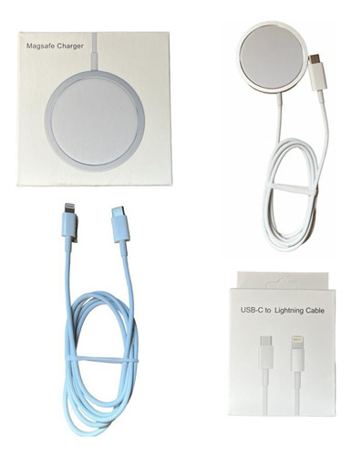 Combo Cable Tipo C A Lightning + Magsafe Carga Inalambrica