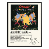 Cuadro Queen Music Album Tracklist Exitos A Kind Of Magic