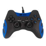 Controle Joystick Knup Kp-4040 Preto E Azul